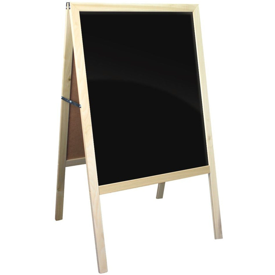 Chalkboard Marquee Easel, Natural Finish