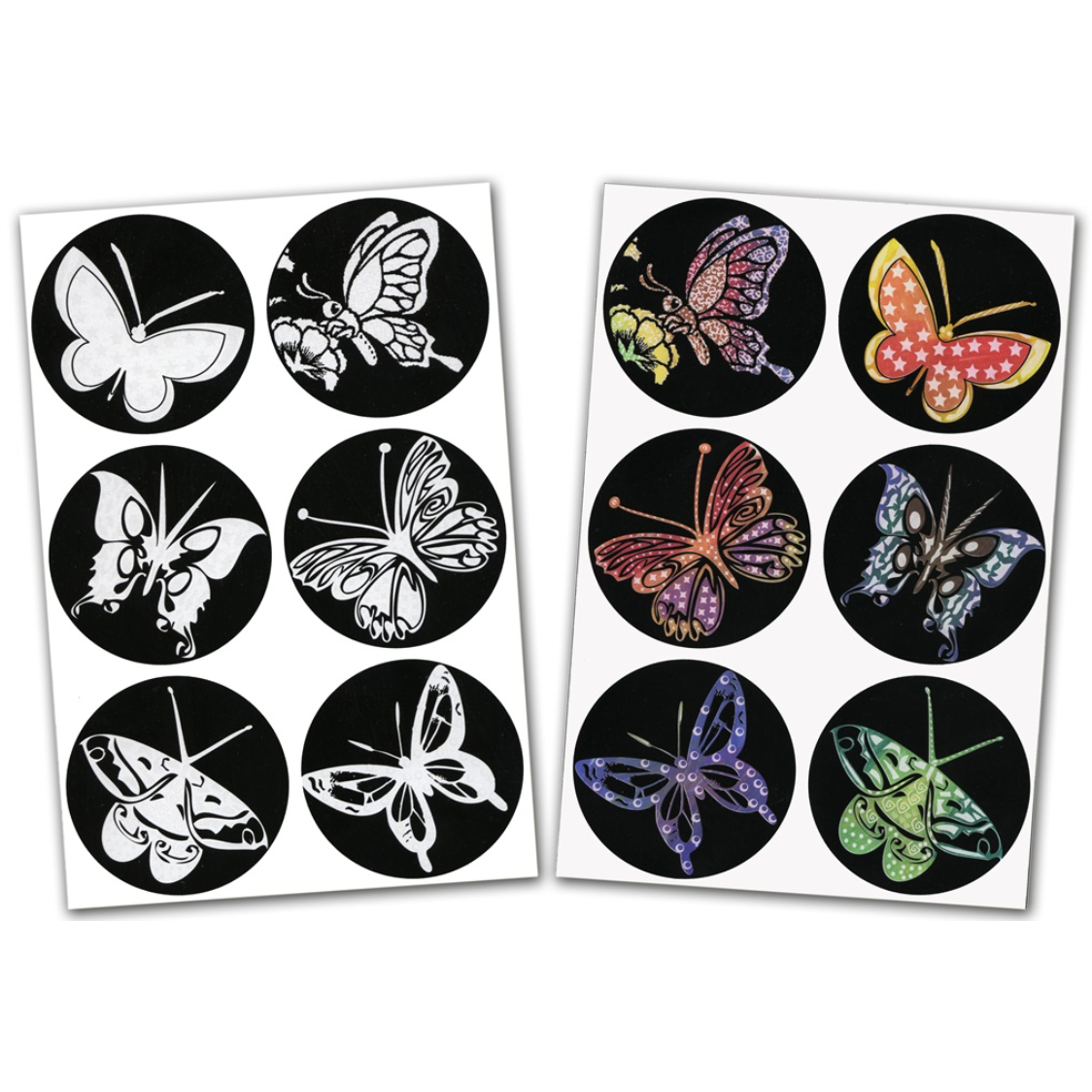 Color-and-Rub Stickers, Butterflies
