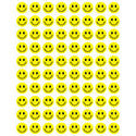 Round Smiley Faces Stickers 1/2"