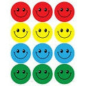 Smiley Face Stickers Large 4 Colors
