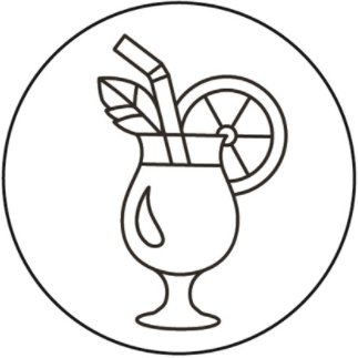 Color and Wipe Summer Drinking Cup symbols