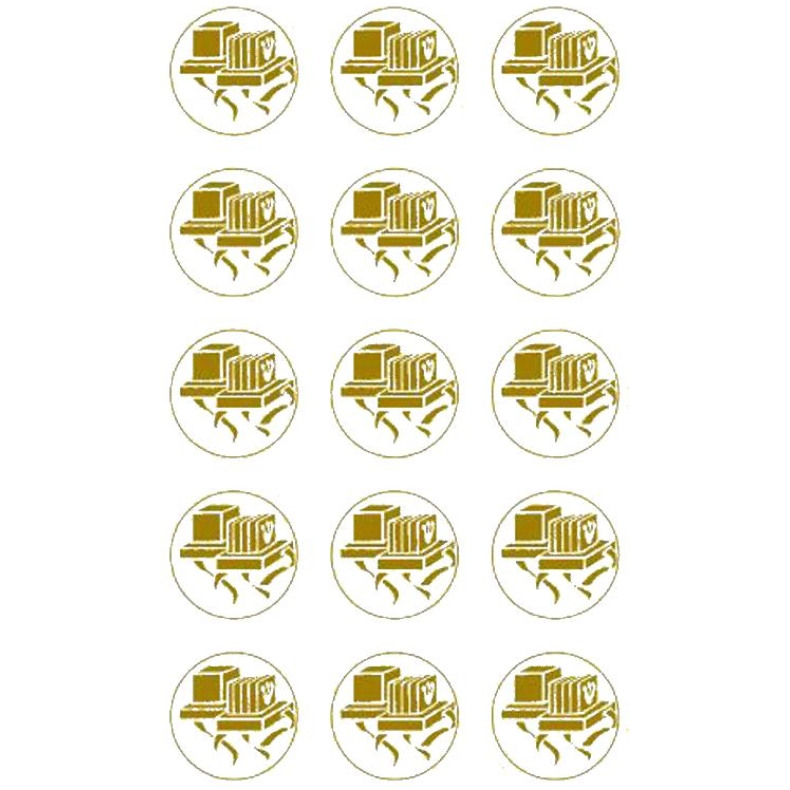 Tefillin Stickers, Gold