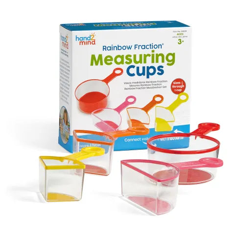 Rainbow Fraction Measuring Cups, Set of 4 cups