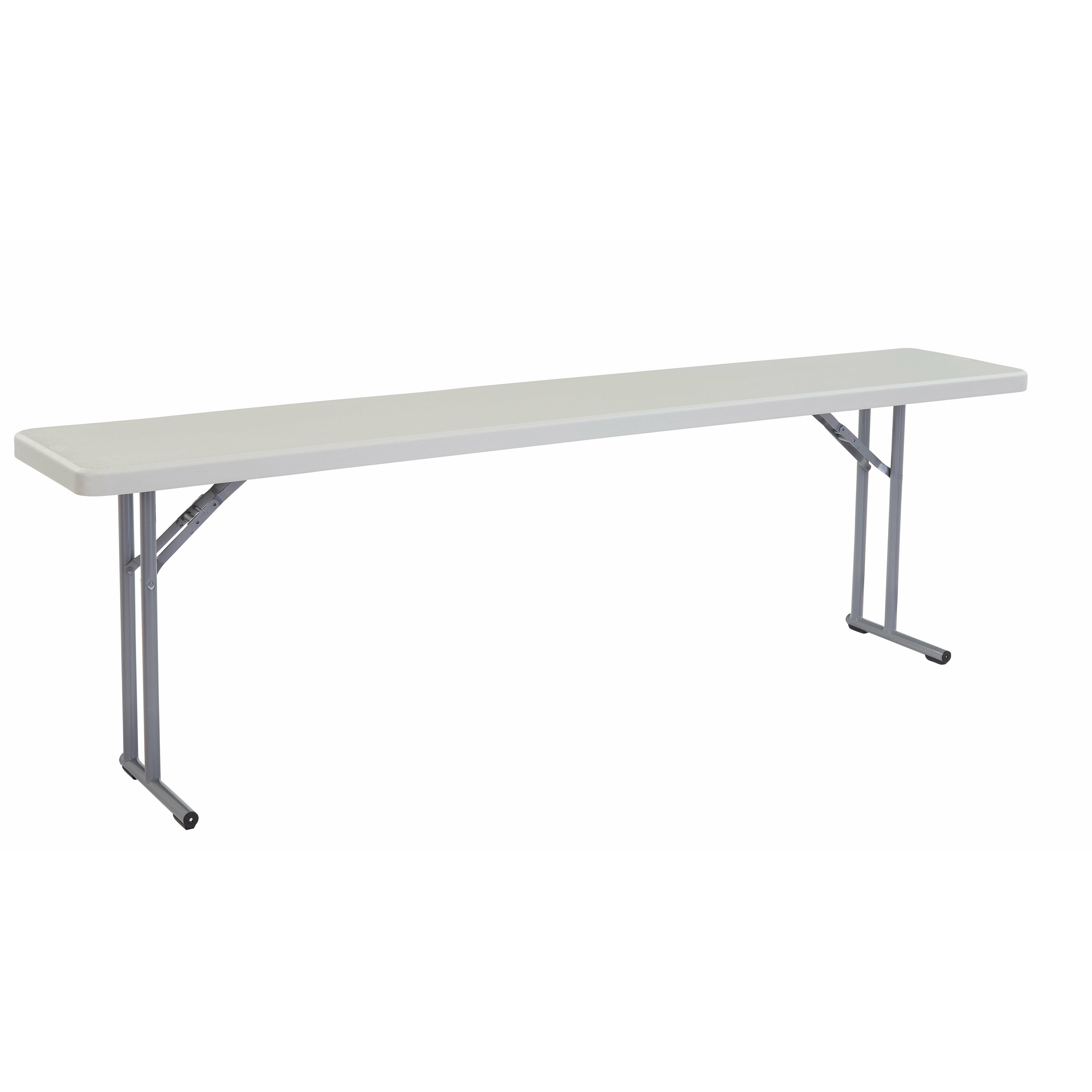 18 x 96 Heavy Duty Seminar Folding Table, Speckled Grey