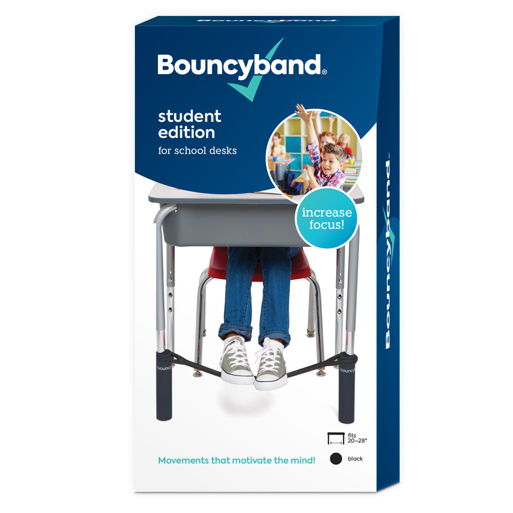 Bouncyband® Black Bouncy Band for School Desks