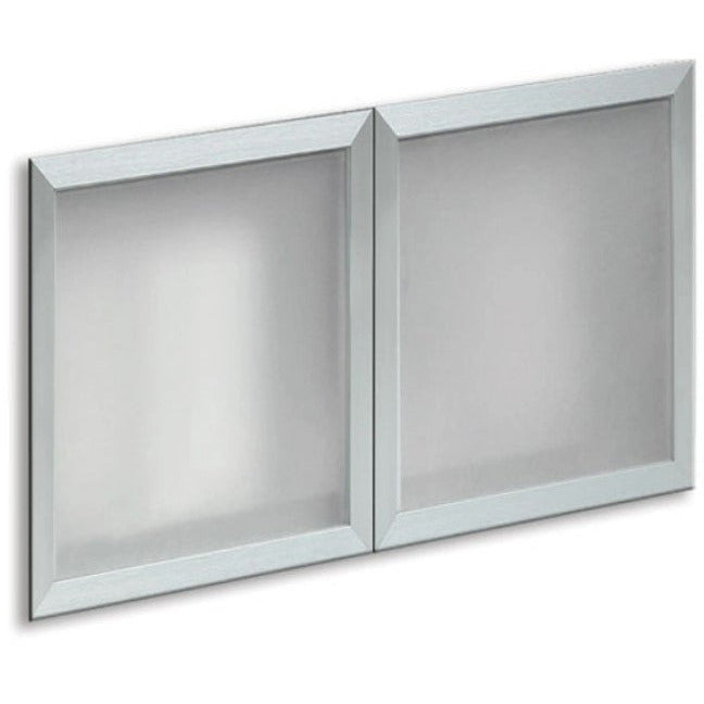 OS Laminate Collection Optional Silver Glass Hutch Doors 1 - 2 Doors