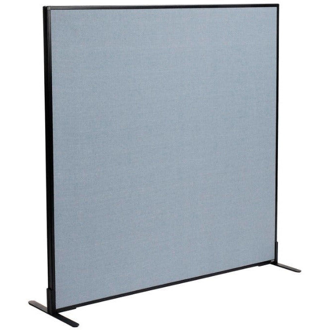 Freestanding Office Partition Panel, 60-1/4"W x 60"H, Blue