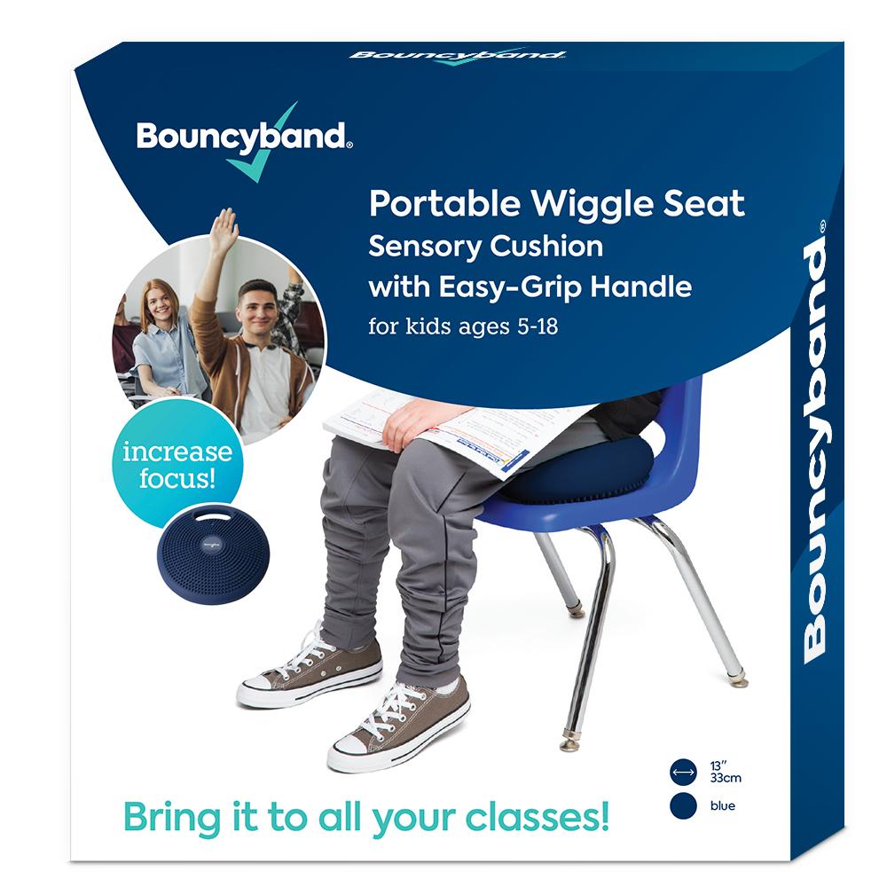 Bouncyband® Blue Portable Wiggle Seat w Handle