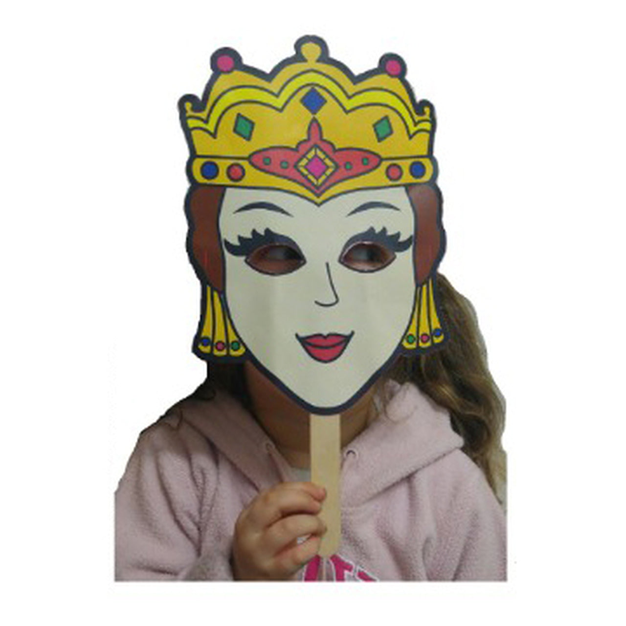 Color-In Queen Esther Masks
