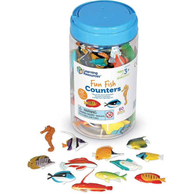 Fun Fish Counters, Set of 60