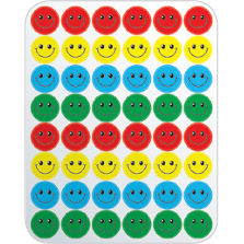 Metallic Smiley Stickers