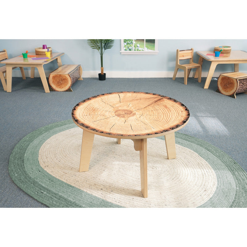 Nature View Live Edge Round Table 22H