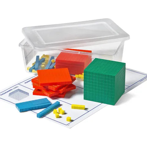 Plastic Differentiated Base Ten Blocks Set