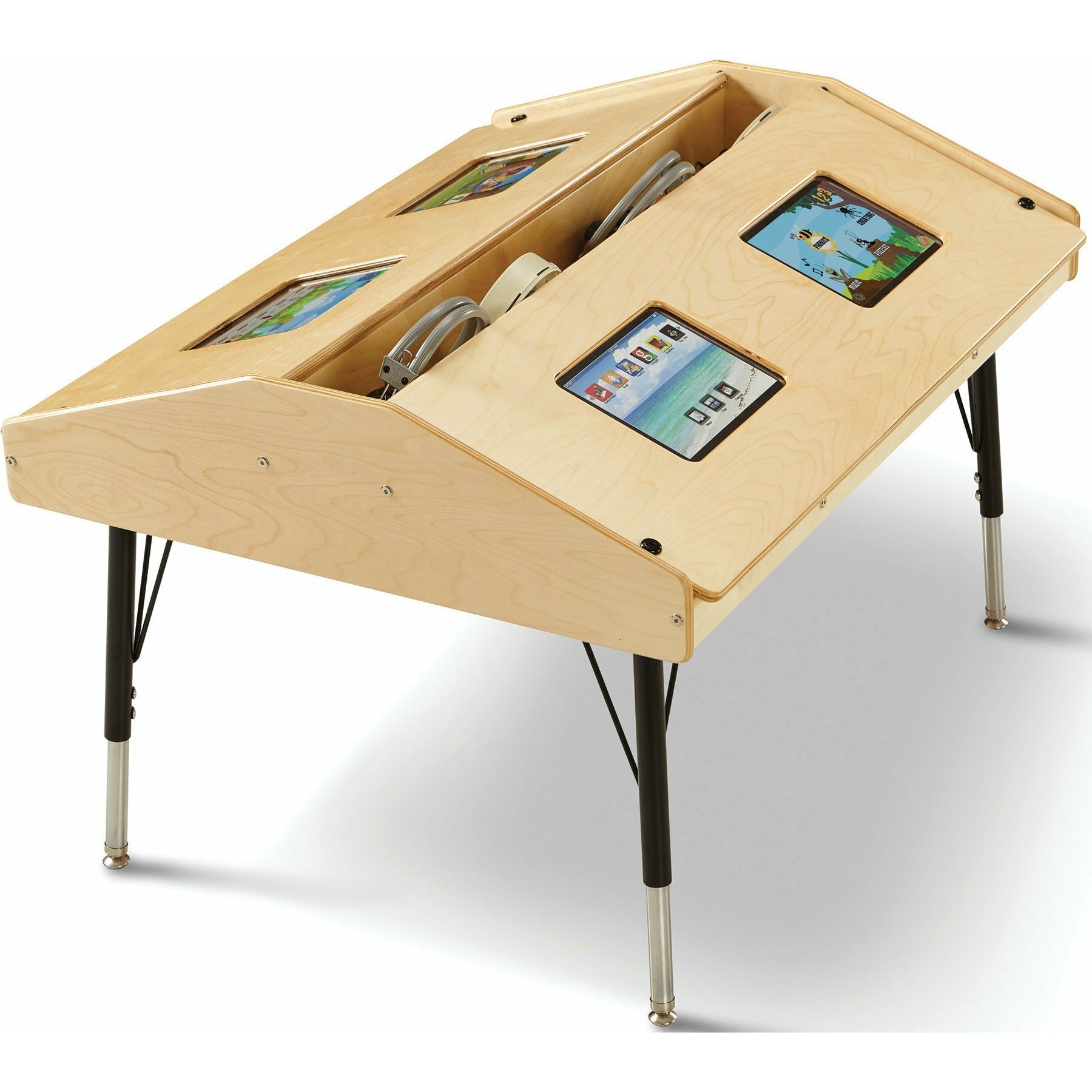 Jonti-Craft® Quad Tablet Table, Stationary