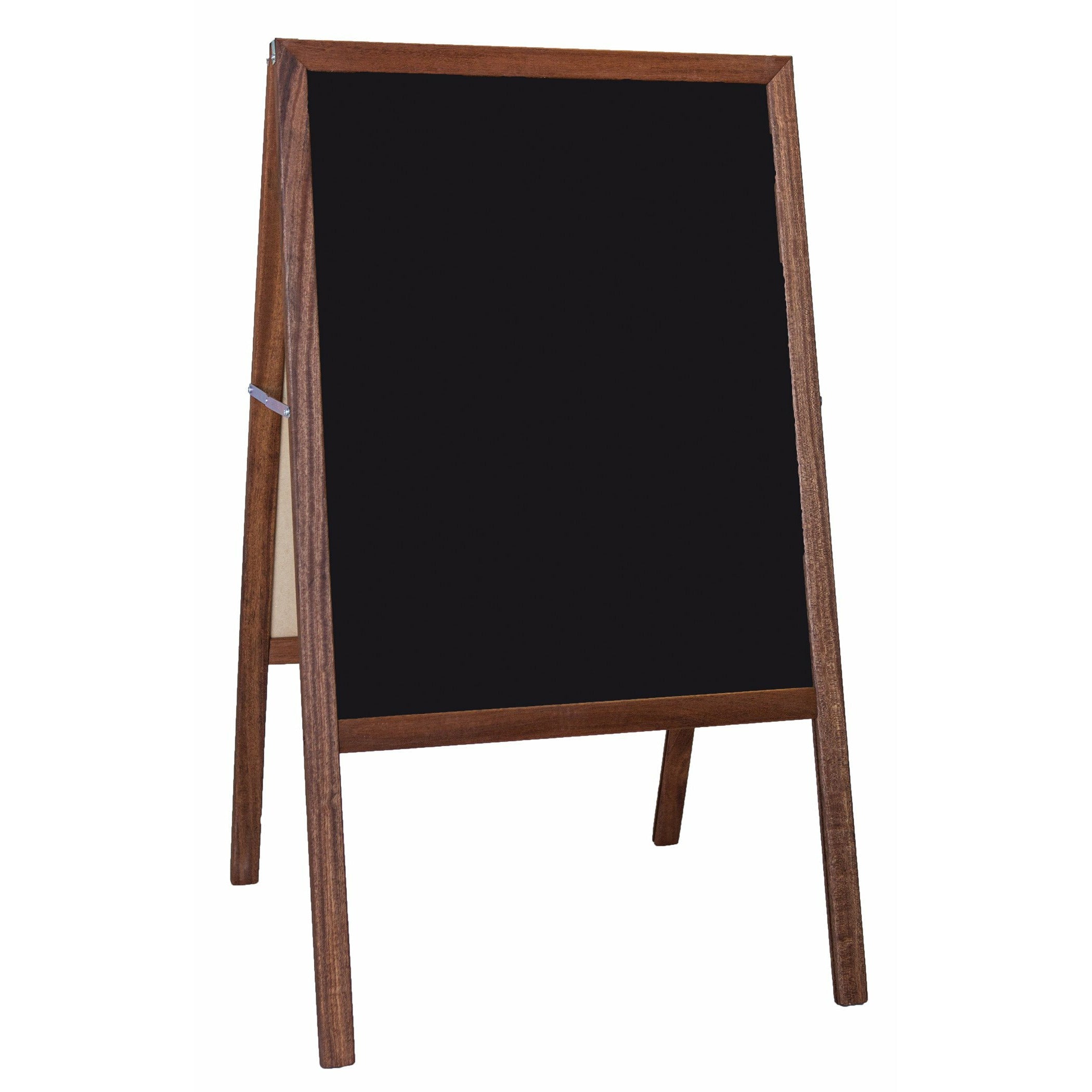 Chalkboard Marquee Easel, Black both sides, Stained
