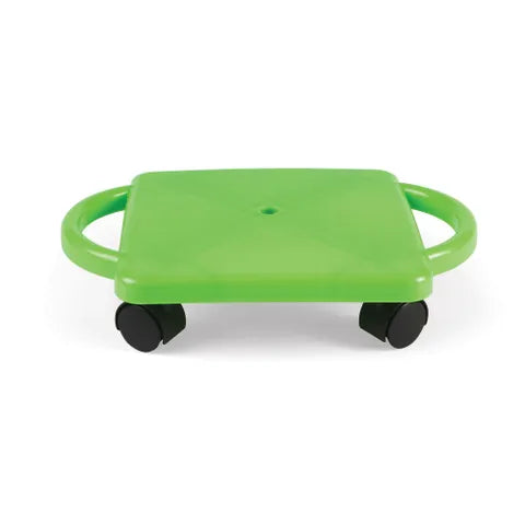 Green Indoor Scooter Board With Safety Handles