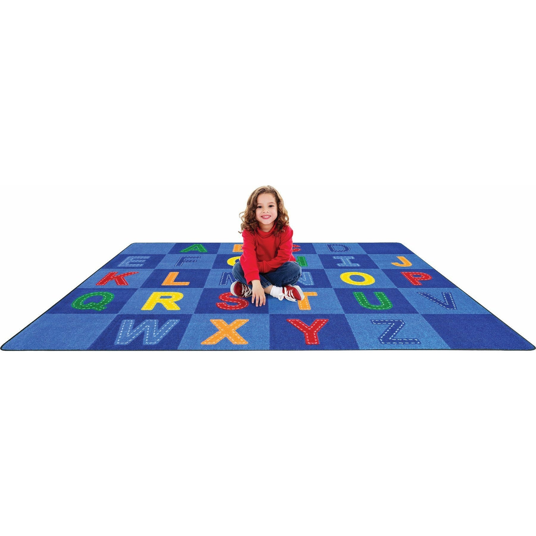 Patchwork Letters™ Rug, Rectangle