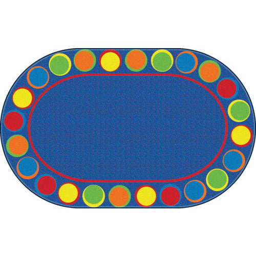 Sitting Spots™ Rug, 6' x 8'4" Oval, Primary