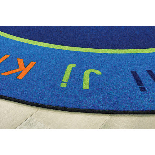 Basic Concepts Literacy Rug, 6'9" x 9'5" Oval