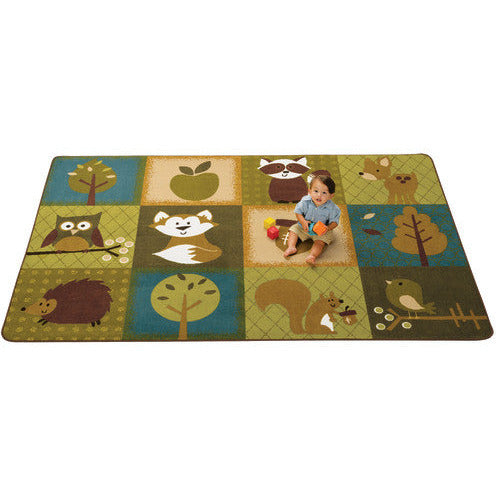 Nature's Friends Toddler Rug, Rectangle, 4' x 6'
