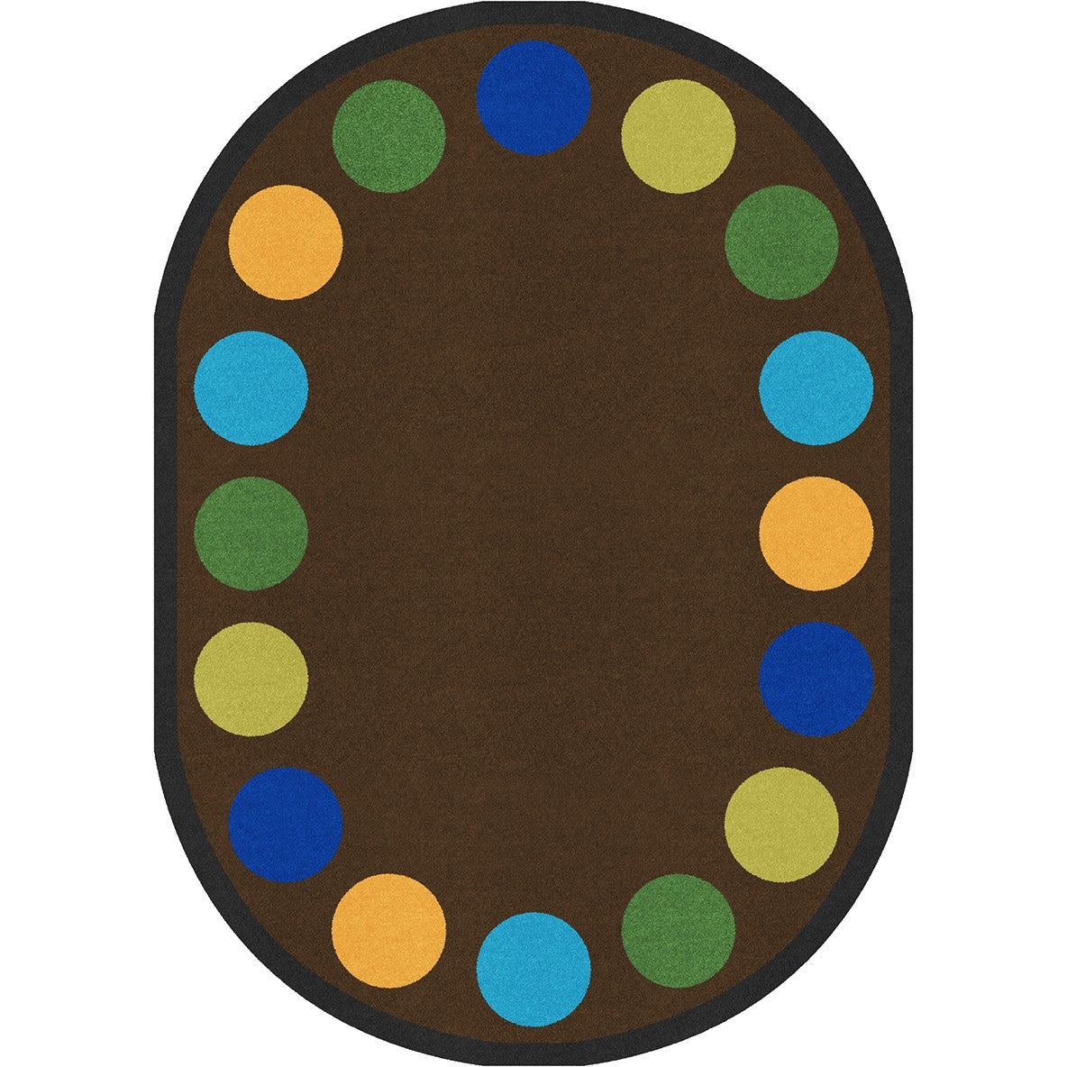 Lots of Dots™ Rug, 7'8" x 10'9" Oval, (16 dots)