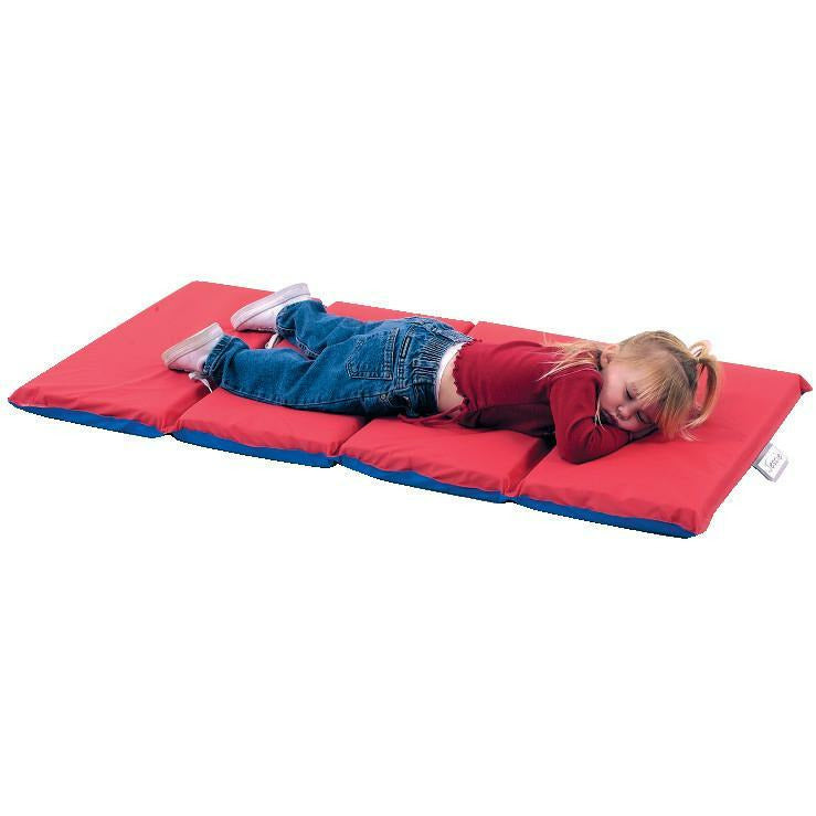 2" Infection Control Folding Mat - Red/Blue 5 Pack