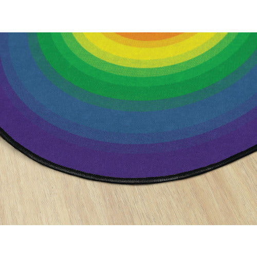 Rainbow Quarter Circle™ Rug, 6' x 6'