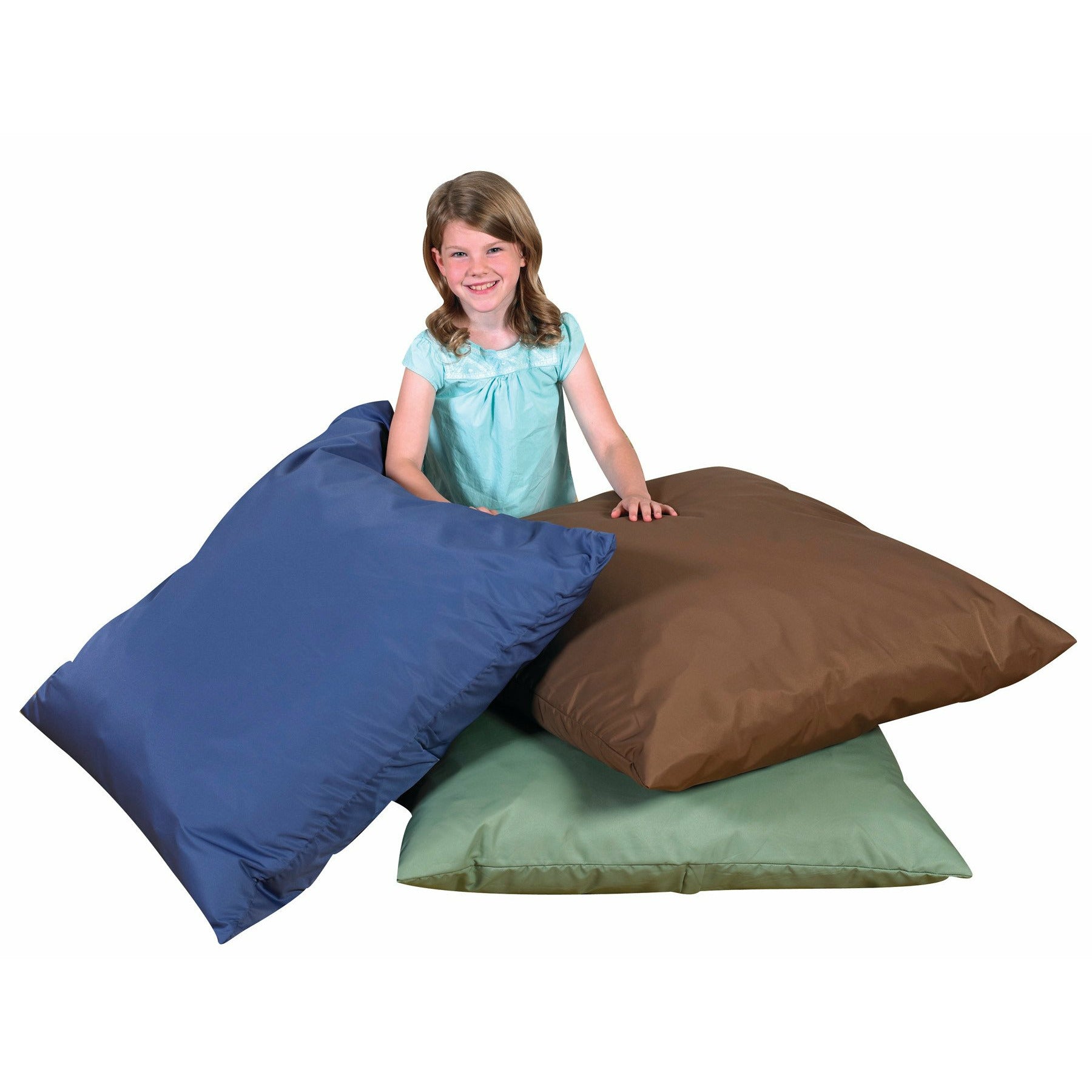 Cozy Floor Pillows, Set of 3 Cozy Woodland Tone Pillows