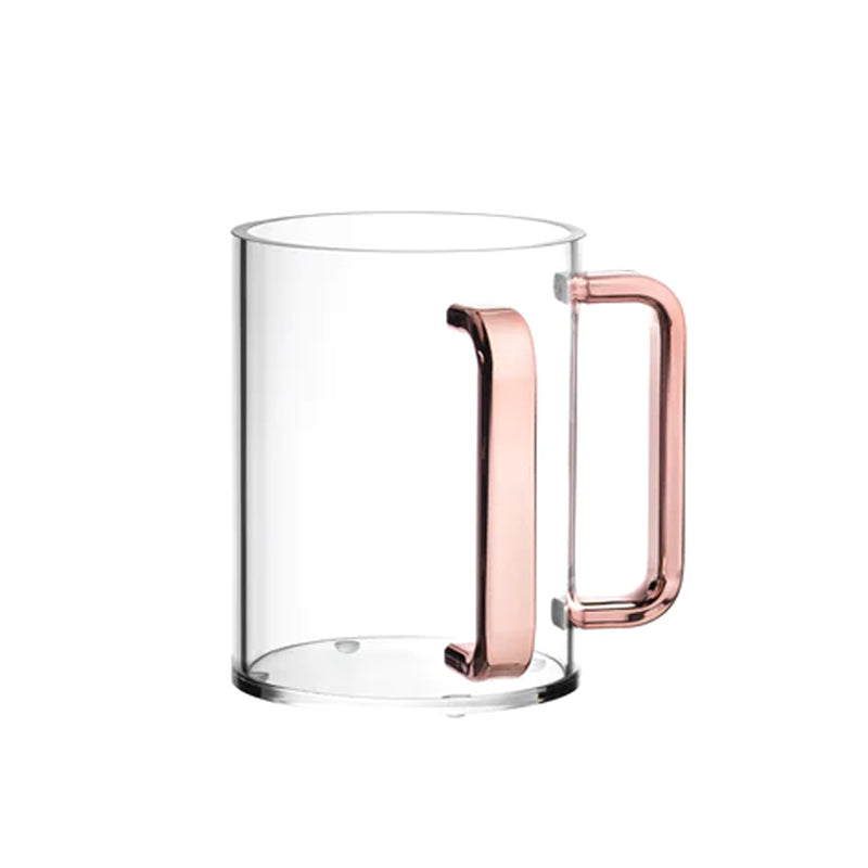 Rose Gold Acrylic Handle Wash Cup