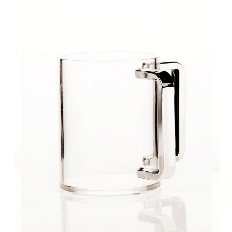 Silver Acrylic Handle Wash Cup