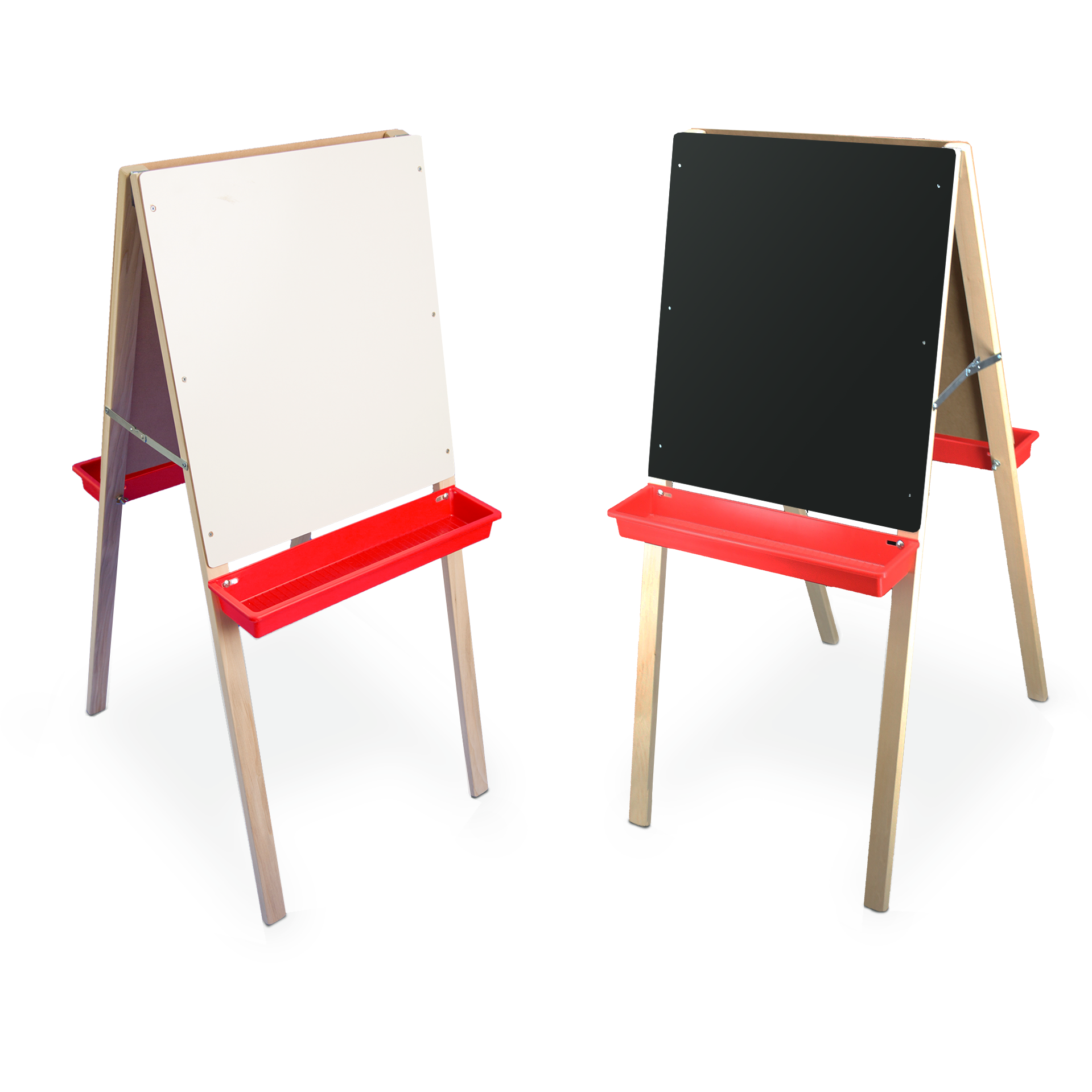 Child's Double Easel, Black Chalk/White Markerboard