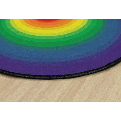 Rainbow Quarter Circle™ Rug, 6' x 6'