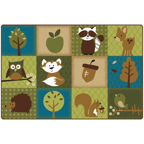 Nature's Friends Toddler Rug, Rectangle, 6' x 9'