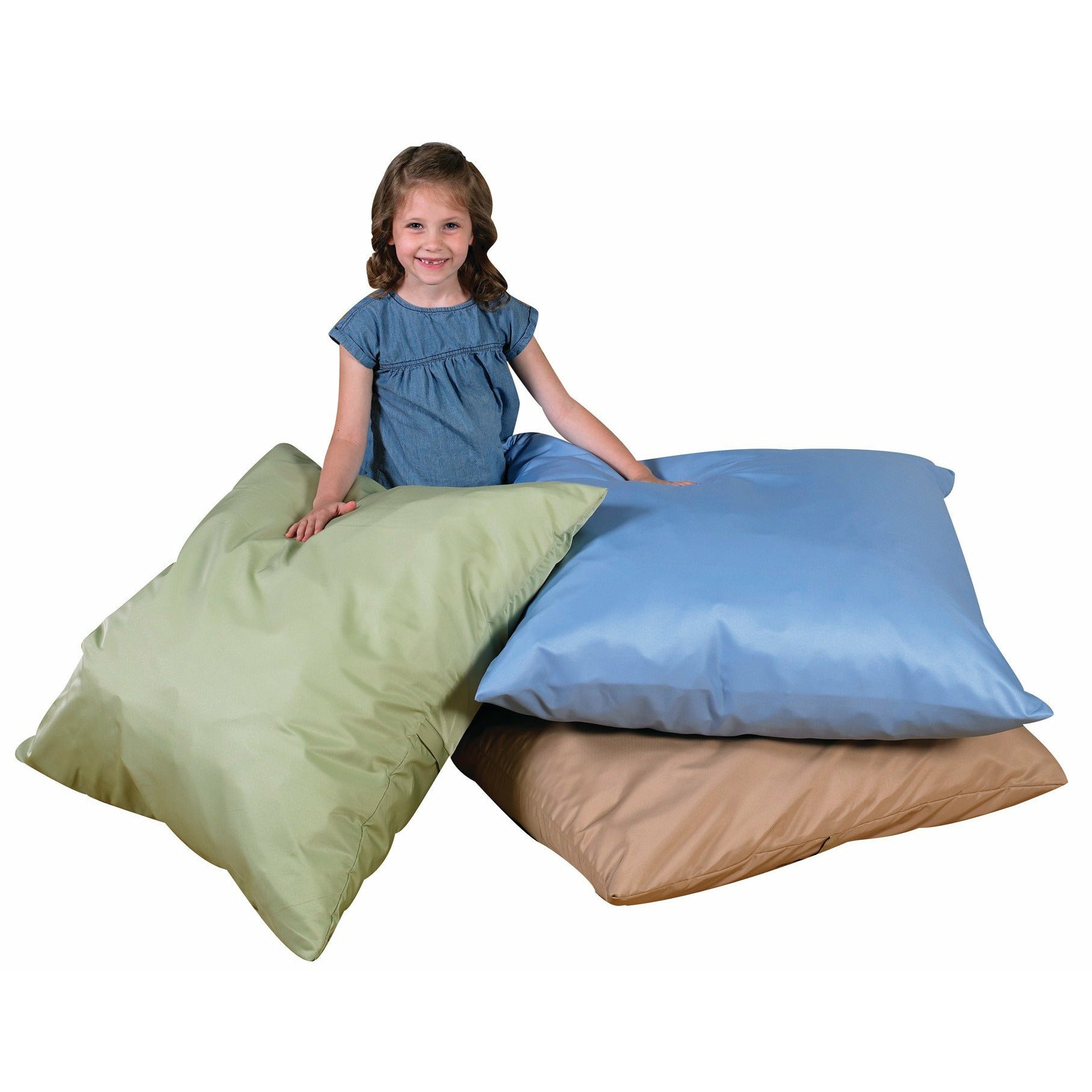 Cozy Floor Pillows, Set of 3 Cozy Woodland Tone Pillows