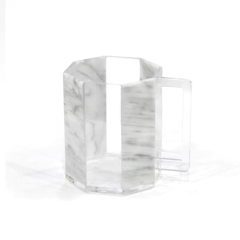 White marble - 8 side washing cup