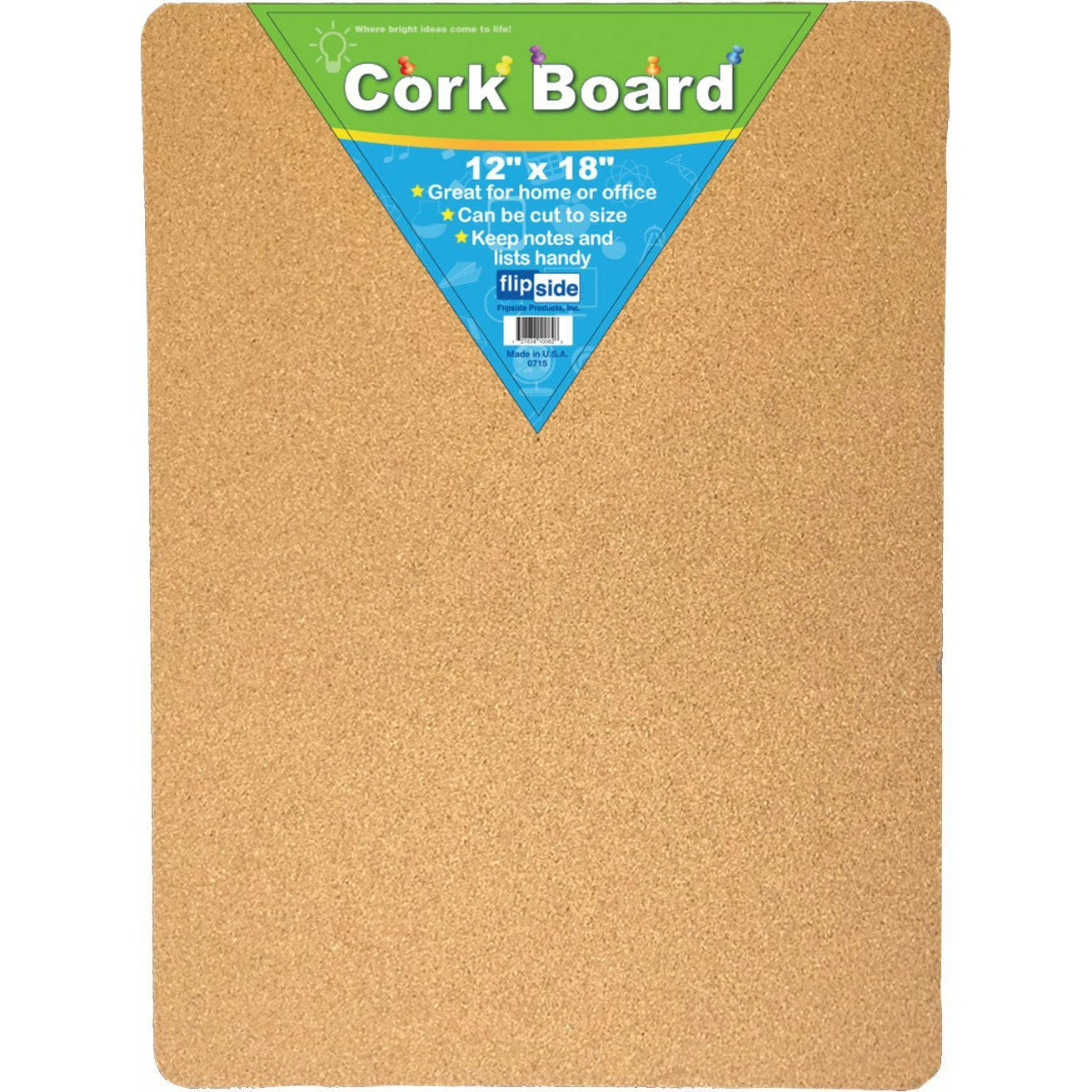 Cork Bulletin Board, 12" x 18"